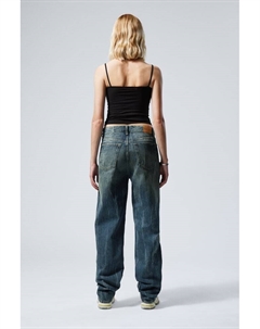 Свободные джинсы galaxy прямого кроя, синий Weekday