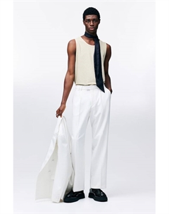 Майка из металлизированного трикотажа стандартной посадки, бежевый H&m