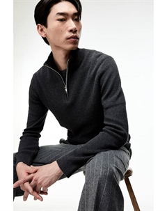 Облегающий свитер, серый H&m