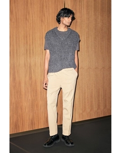 Элегантные брюки приталенного кроя, бежевый H&m