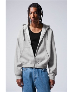 Свободная толстовка средней плотности на молнии, серый Weekday