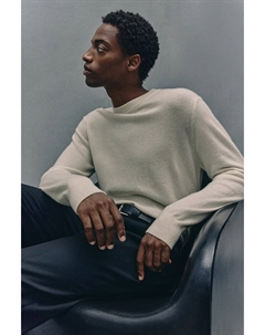 Кашемировый джемпер обычного кроя, белый H&m