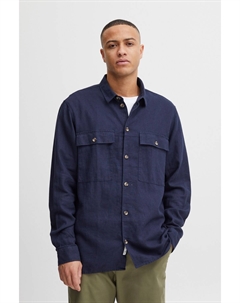 Рубашка Langarm SDAllan Overshirt 21107619, синий Solid