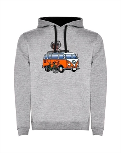 Худи Hippie Van Bike Two-Colour, серый Kruskis