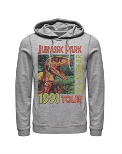 Мужской пуловер с капюшоном и плакатом к Парку Юрского периода Isla Nublar 1993 года Licensed character