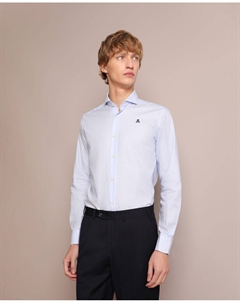 Мужская рубашка в обычную полоску голубого цвета, светло-синий Scalpers