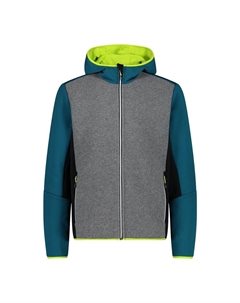 Толстовка на молнии Fix Hood 32M2257, зеленый Cmp