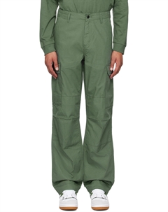 Зеленые обычные брюки-карго, Duck green Carhartt work in progress