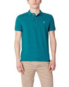 Поло с логотипом, синий U.s. polo assn.