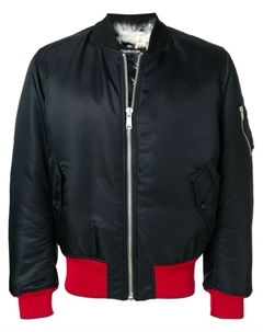 Куртка-бомбер с контрастными вставками, черный Calvin klein