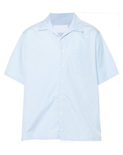 Поплиновая рубашка, синий Prada