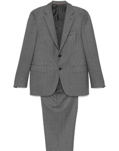 Костюм с узором в елочку, серый Canali