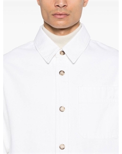 Рубашка с вышитым логотипом, белый A.p.c.