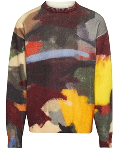 Джемпер с абстрактным узором, зеленый Jw anderson