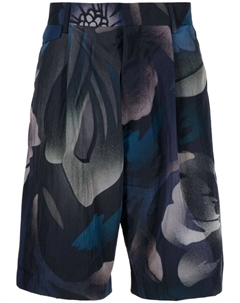 Шорты с абстрактным принтом, синий Paul smith