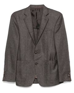 Пиджак в ломаную клетку, коричневый Canali