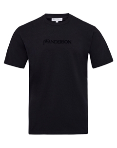 Футболка с вышитым логотипом, черный Jw anderson