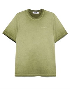 Футболка с выцветшим эффектом, зеленый Msgm