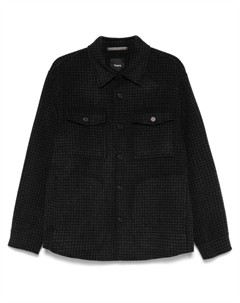 Куртка с узором «гусиная лапка», черный Theory