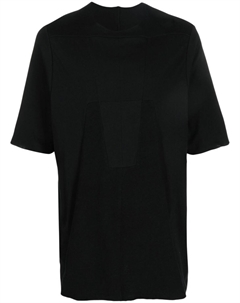 Рубашка с короткими рукавами и вставками, черный Rick owens