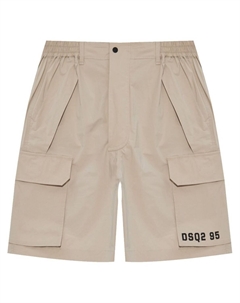Шорты с логотипом, нейтральный цвет Dsquared2