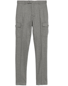 Брюки карго с эффектом меланжа, серый Incotex