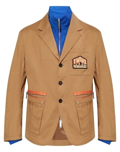 Блейзер с нашивкой-логотипом, нейтральный цвет Dsquared2