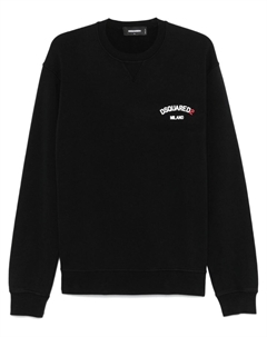 Хлопковая толстовка, черный Dsquared2