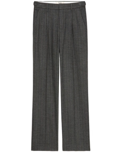 Клетчатые брюки со складками, серый Zadig&voltaire