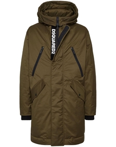 Парка с капюшоном, коричневый Dsquared2