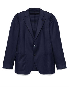 Однобортный пиджак, синий Luigi bianchi mantova