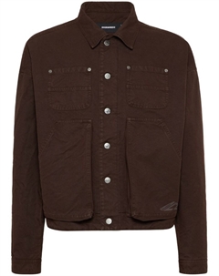 Куртка-рубашка с карманом, коричневый Dsquared2