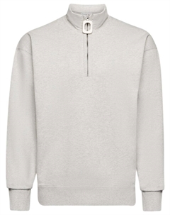 Толстовка с воротником на молнии, серый Jw anderson