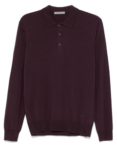 Рубашка поло из вирджинской шерсти, фиолетовый Corneliani