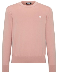 Джемпер с вышитым логотипом, розовый Dsquared2