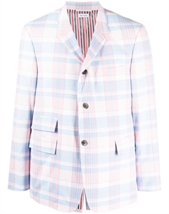 Пиджак в клетку, розовый Thom browne