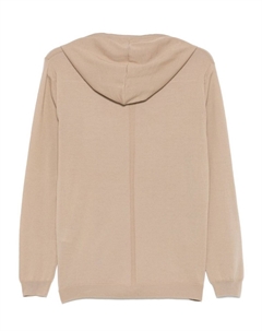 Худи из шерсти мериноса, нейтральный цвет Low brand