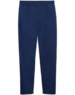 Поплиновые брюки, синий Prada