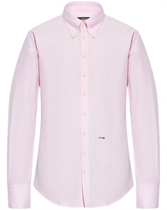 Рубашка с вышитым логотипом, розовый Dsquared2