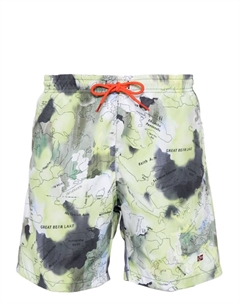 Плавки-шорты с принтом, зеленый Napapijri