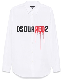 Рубашка с логотипом, белый Dsquared2