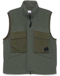 Жилет GD Shell с линзами, зеленый C.p. company