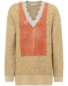 Джемпер с кружевной отделкой, золотой Jw anderson