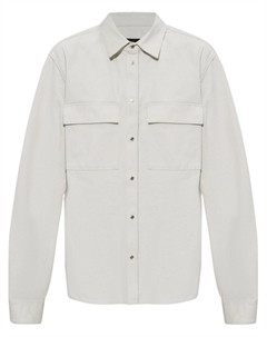 Хлопковая рубашка, нейтральный цвет Dsquared2