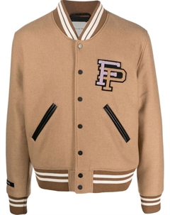 Бомбер с нашивкой-логотипом, коричневый Filling pieces