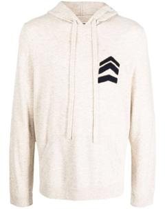 Трикотажное худи с узором, нейтральный цвет Zadig&voltaire