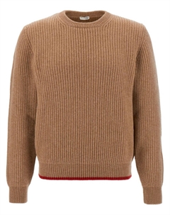 Вязаный джемпер, коричневый Fay