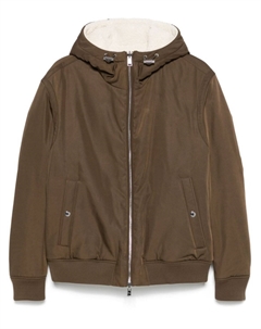 Пуховик с капюшоном, коричневый Boss