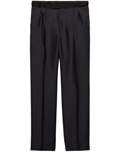 Брюки широкого кроя, серый Prada