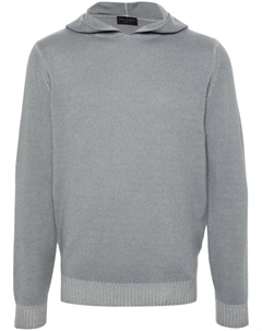 Худи из смесовой шерсти, серый Dell'oglio